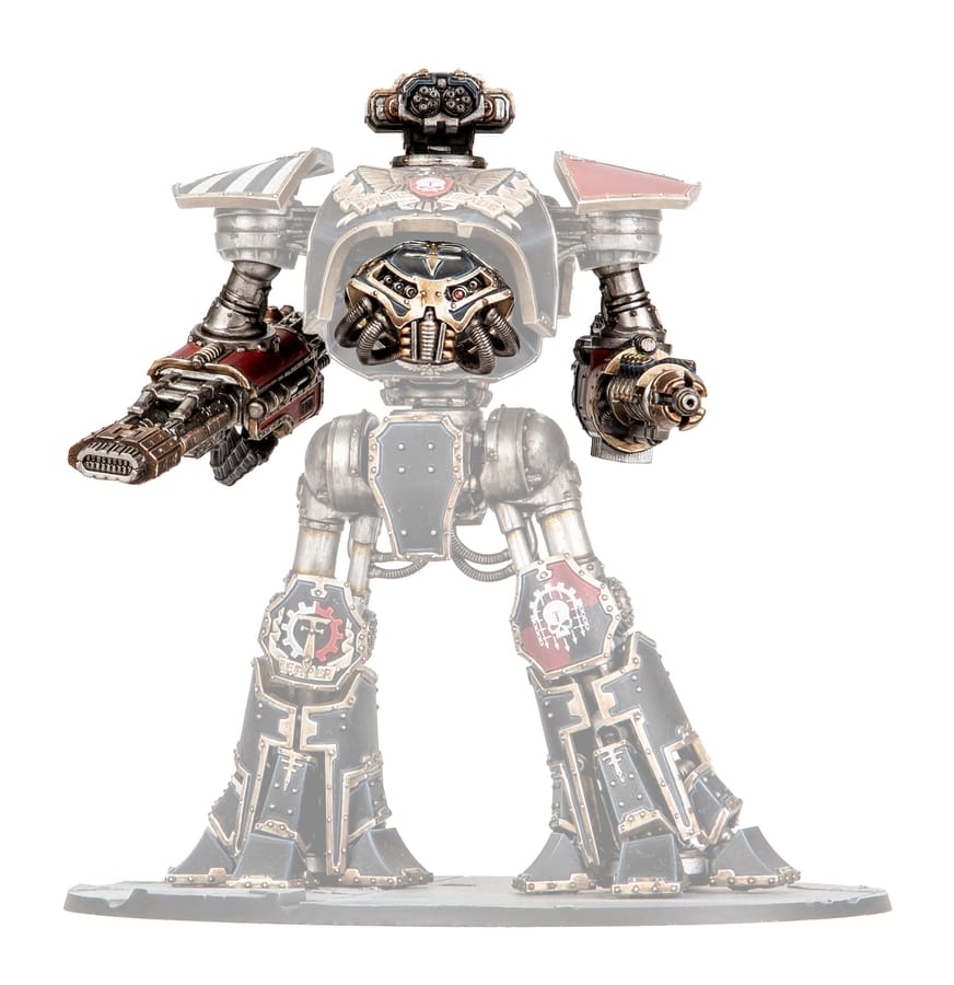 WarForge - Armes de Titan Reaver: Oblitérateur à gravitons, annihilateur volkite, méga-bolter Vulcan et dissolveur à conversion - Games Workshop adeptus titanicus