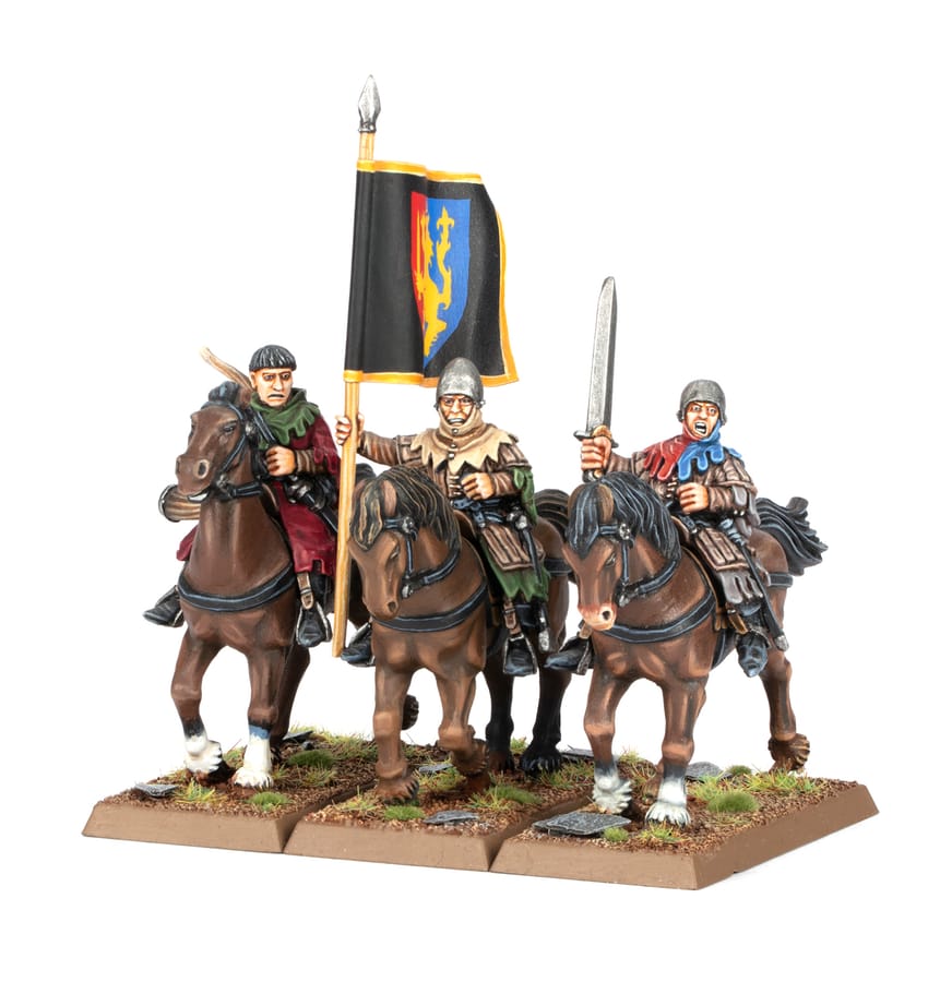 WarForge - État-major de Sergents Montés - Warhammer - Bretonnie