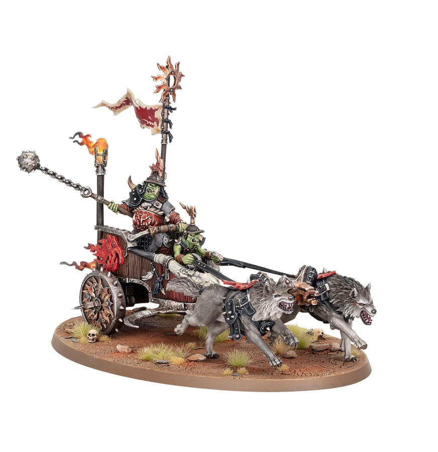 WarForge - Grogneboss sur Rouleguerre - Warhammer - Gloomspite Gitz