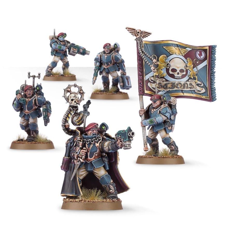 WarForge - Escouade d'État-Major du Militarum Tempestus - Warhammer - Astra Militarum