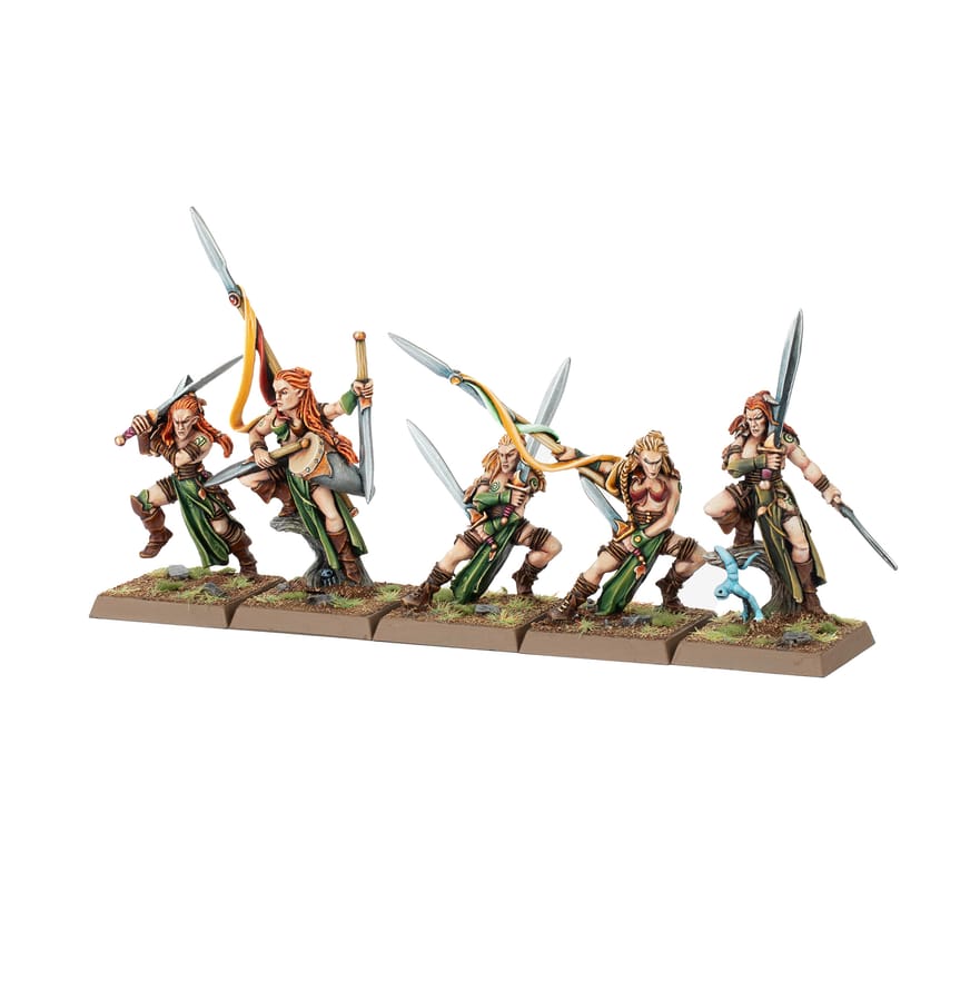 WarForge - État-major de Troupe de Danseurs de Guerre - Warhammer - Elfes Sylvains
