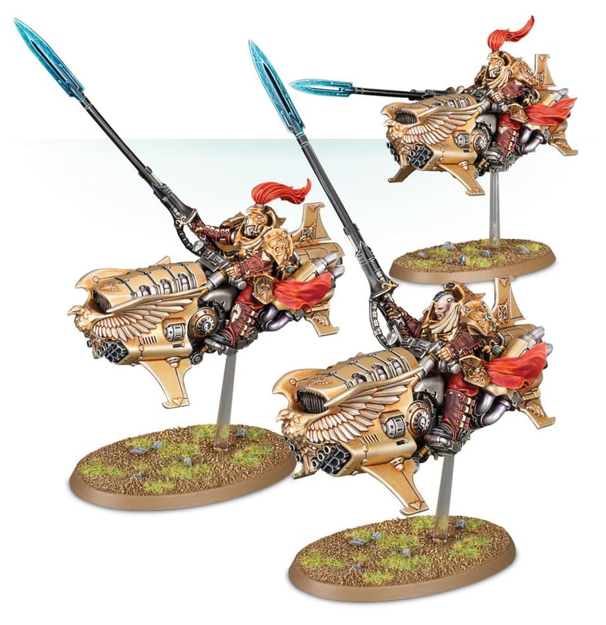 WarForge - Shield-Captain sur motojet Dawneagle - Warhammer - Adeptus Custodes