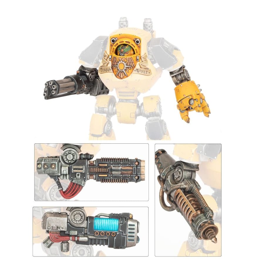 WarForge - Grappe d'Armes de Dreadnought Contemptor 2 - Warhammer - Legiones Astartes