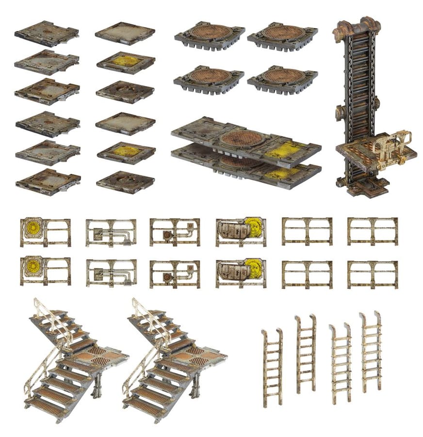 WarForge - Necromunda: plates-formes et escaliers de Zone Mortalis - Warhammer
