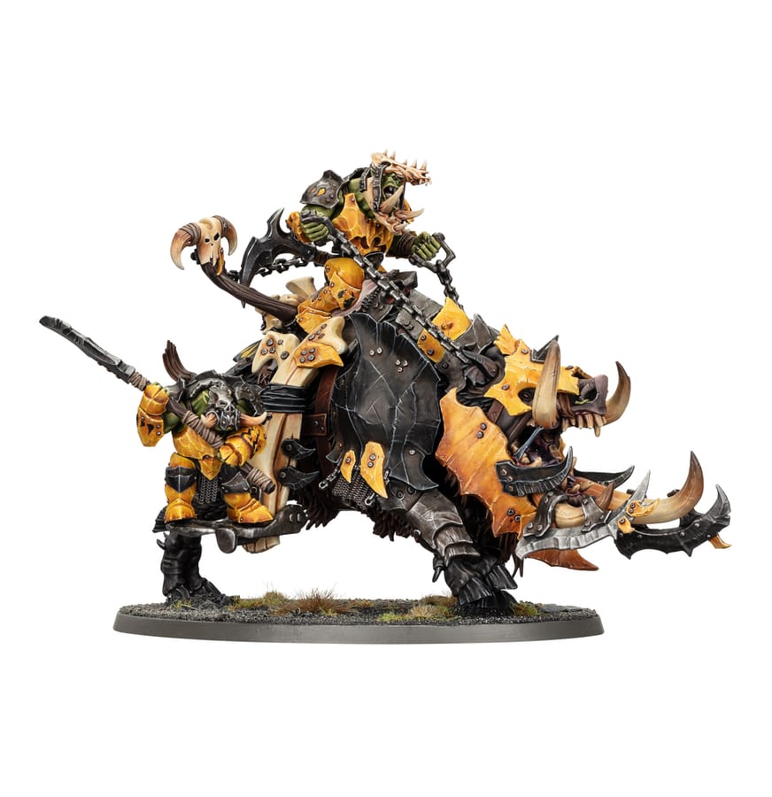 WarForge - Kroboss sur Gueule-ki-grogn' - Warhammer - Orruk Warclans