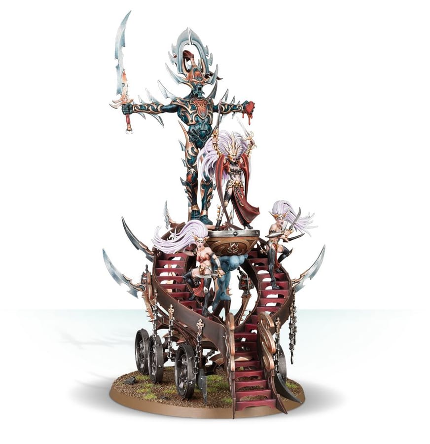 WarForge - Slaughter Queen on Cauldron of Blood - Warhammer - Daughters of Khaine