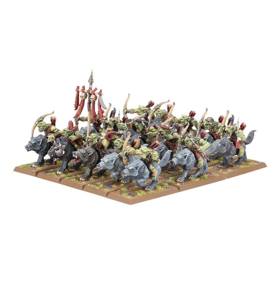 WarForge - Bandes de Gobelins sur Loups - Warhammer - Orques & Gobelins