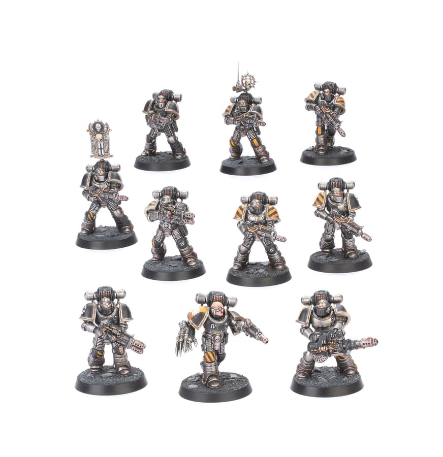 WarForge - Escouade de Vétérans Tactiques MkII avec Armes Désintégratrices - Warhammer - Legiones Astartes