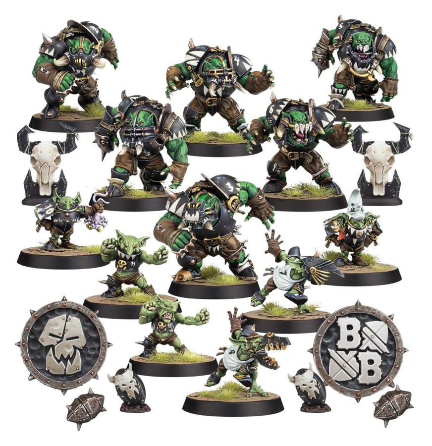 WarForge - Équipe d'Orques Noirs pour Blood Bowl: les Thunder Valley Greenskins - Warhammer
