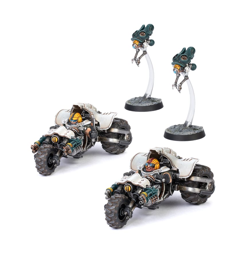 WarForge - Ironhead Squat Svenotar Scout Trikes - Warhammer