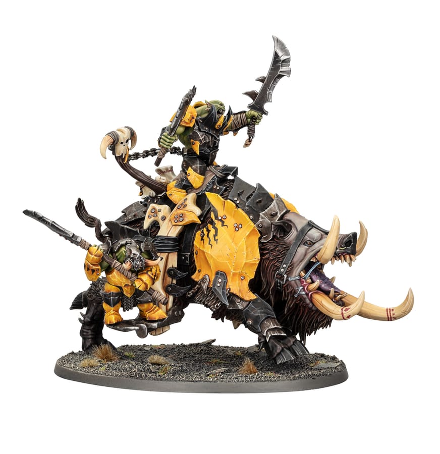 WarForge - Gueule-ki-grogn’ avec Ékip’ de Hacheurs - Warhammer - Orruk Warclans