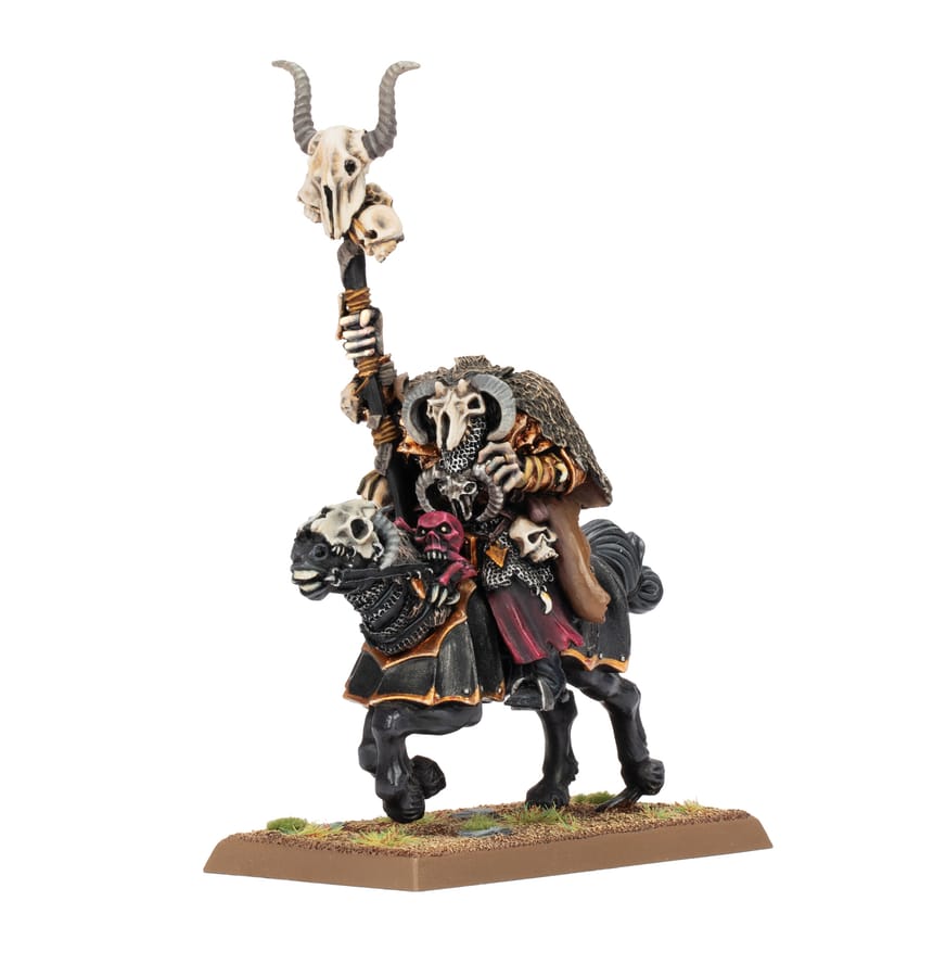 WarForge - Sorcier du Chaos sur Destrier du Chaos - Warhammer - Guerriers du Chaos
