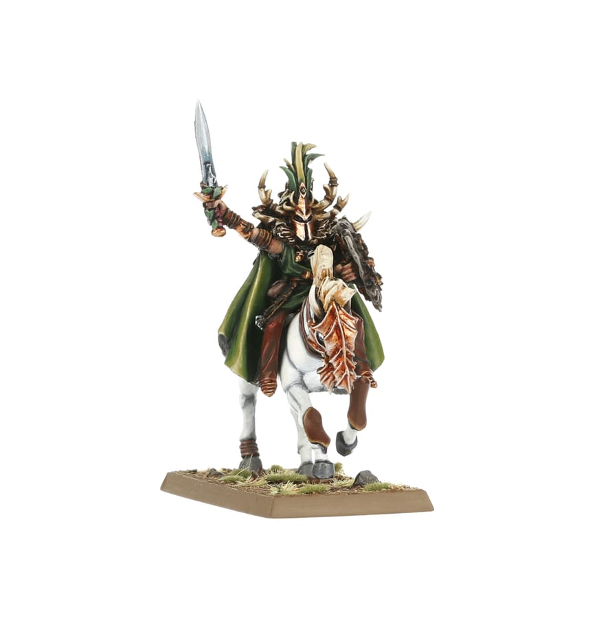 WarForge - Noble Elfe Sylvain sur Coursier Elfique - Warhammer - Elfes Sylvains