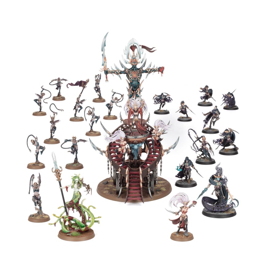 WarForge - Fer de Lance: Filles de Khaine – Coterie de l'Ombre Khainite - Games Workshop daughters of khaine