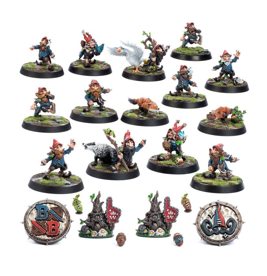 WarForge - Équipe de Gnomes pour Blood Bowl: les Glimdwarrow Groundhogs - Warhammer