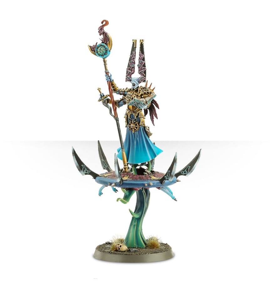 WarForge - Invocateur Cachectique sur Disque de Tzeentch - Warhammer - Disciples of Tzeentch