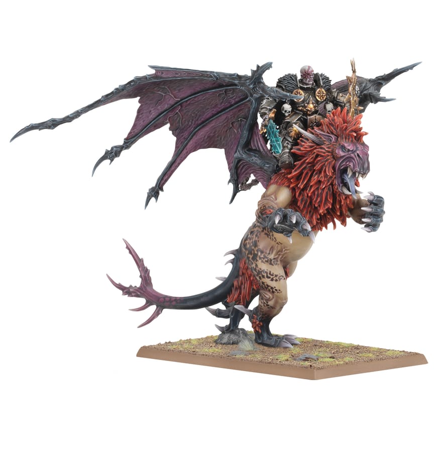 WarForge - Seigneur du Chaos sur Manticore - Warhammer - Guerriers du Chaos