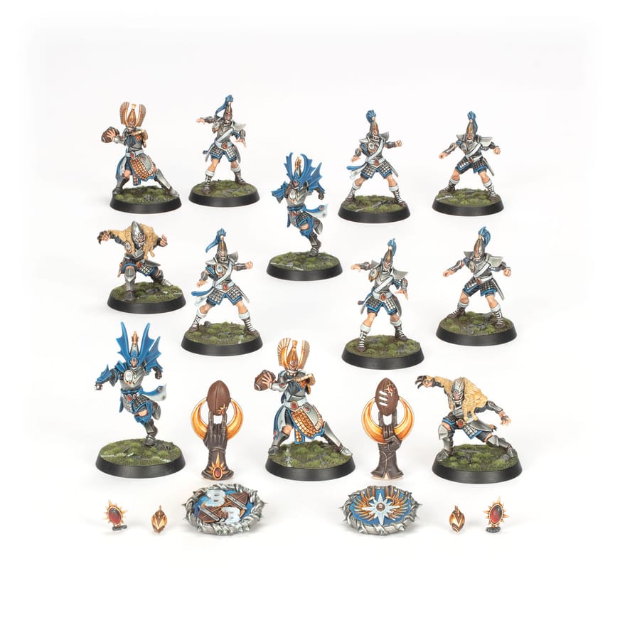 WarForge - Équipe Blood Bowl de Hauts Elfes: Les Caledor Dragons - Warhammer
