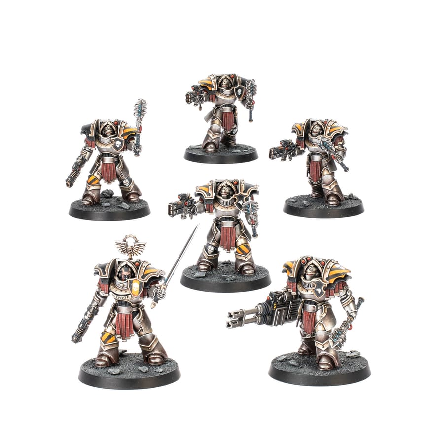 WarForge - Terminators Cataphractii avec Chargeurs Volkites et Masses Énergétiques - Warhammer - Legiones Astartes