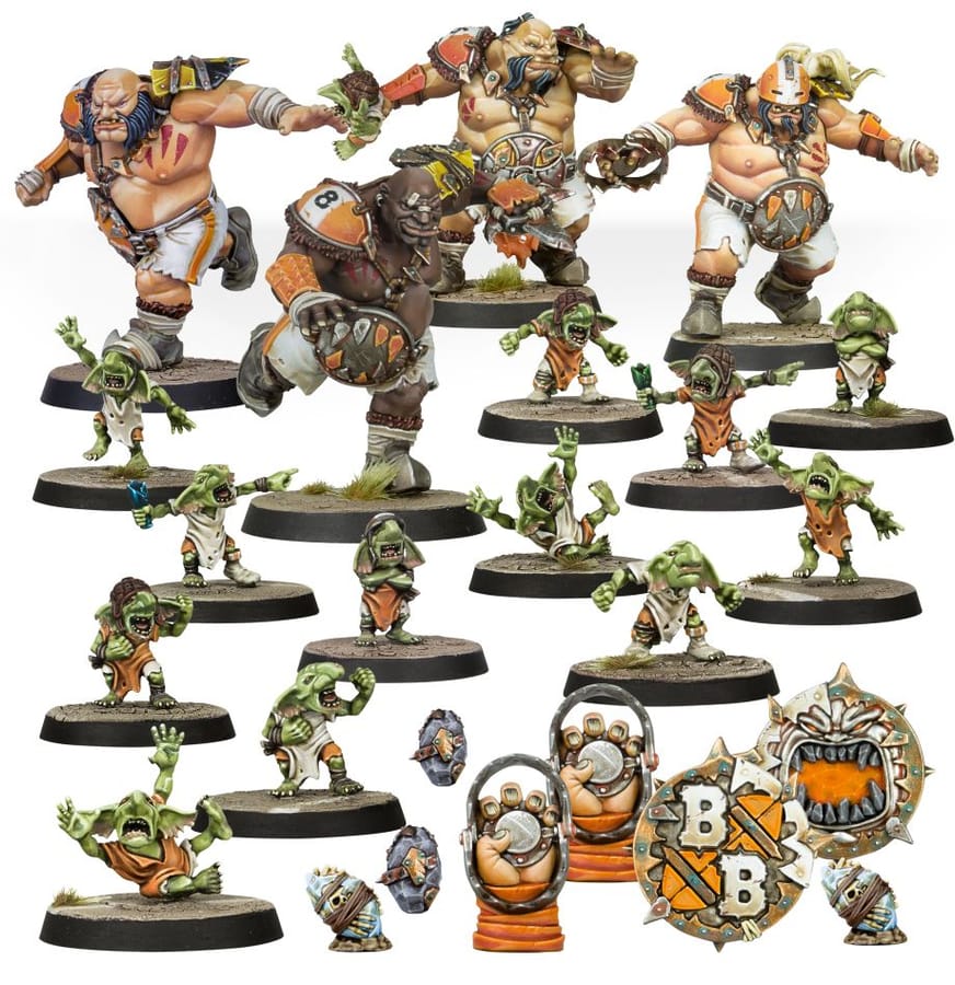 WarForge - Équipe de Blood Bowl d'Ogres: Fire Mountain Gut Busters - Warhammer