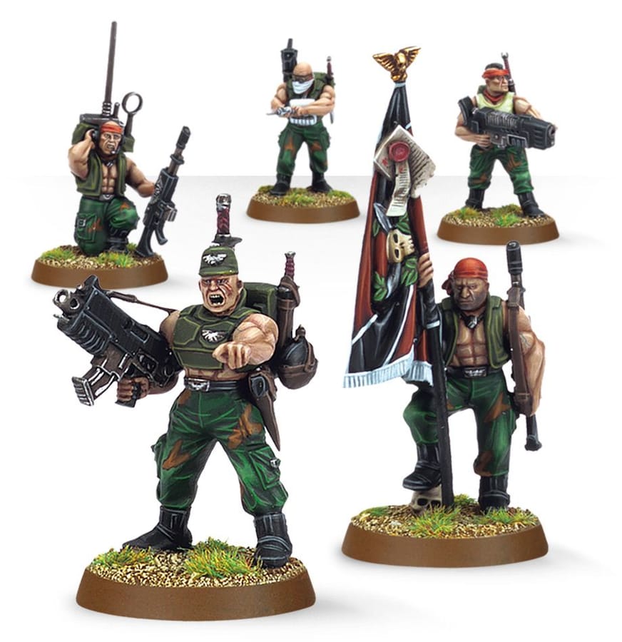 WarForge - Escouade d'État-Major de Catachan - Warhammer - Cultes Genestealer