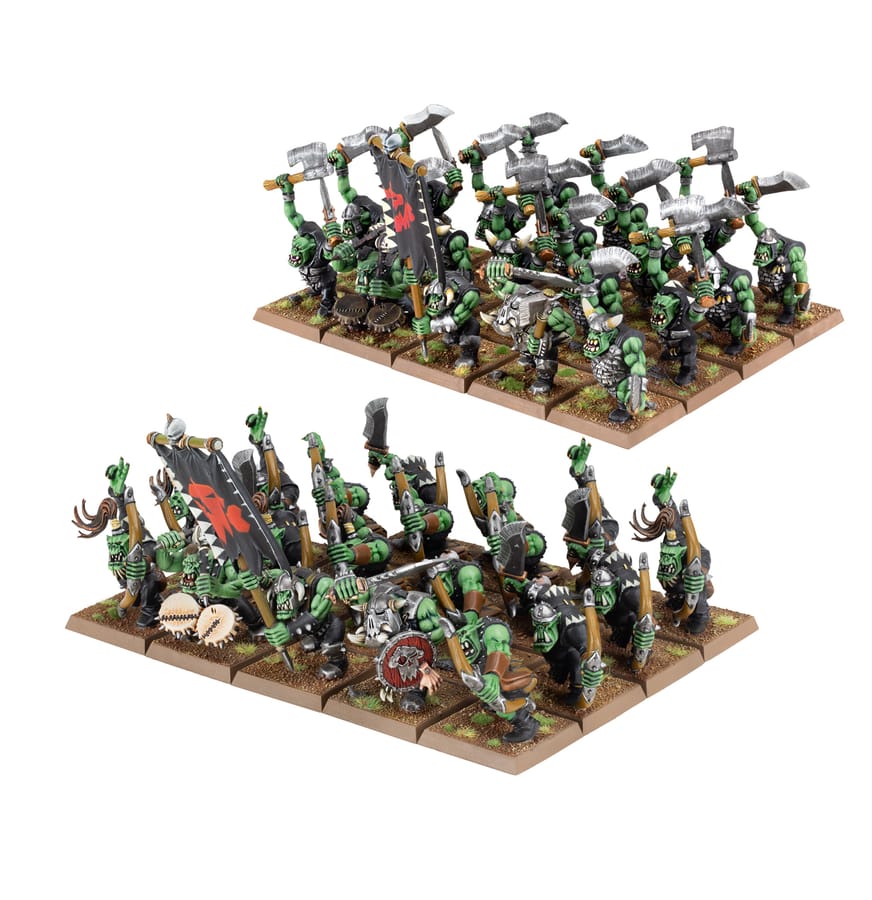 WarForge - Bande de Boyz Orques et de Flèch' Boyz Orques - Warhammer - Orques & Gobelins